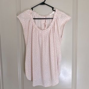 Lauren Conrad Floral Short-Sleeve Blouse